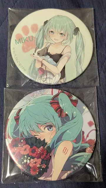 하츠네 미쿠 11th 캔뱃지 세트 pote R_사과