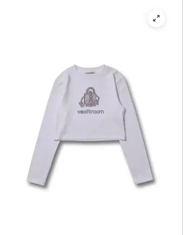 VAULTROOM RHINESTONE LOGO CROPPED L/STEE