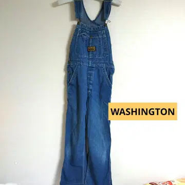 구제 의류 WASHINGTON 데님 오버롤 살로펫