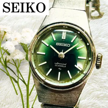 세이코 SEIKO 손목시계 수동 와인딩 그린 y2k 00s 1140