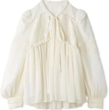 스나이델 양류 보타이 블라우스