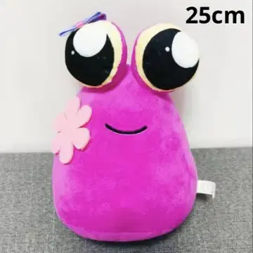 pou 포우 포 푸 봉제 인형 꽃 핑크