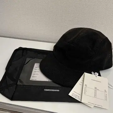 COMESANDGOES 카무즈앤고즈 코듀로이 캡 블랙