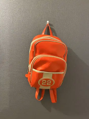 오렌지 백팩 백팩 번호 22 Ferrari fila 콜라보