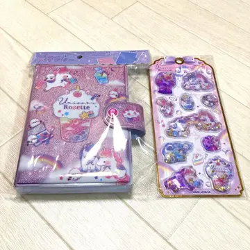새상품 유니콘 로제트 1 씰 바인더 2 워터 in 씰 2점 세트
