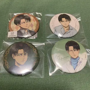 진격의 거인 리바이 캔뱃지 세트