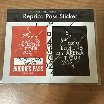 사쿠라자카46 4th ARENA TOUR Reprica Pass 스티커