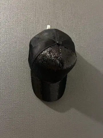 블랙 스팽글 야구 모자 반짝이