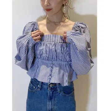 새상품급 snidel 스나이델 뷔스티에 디자인 블라우스