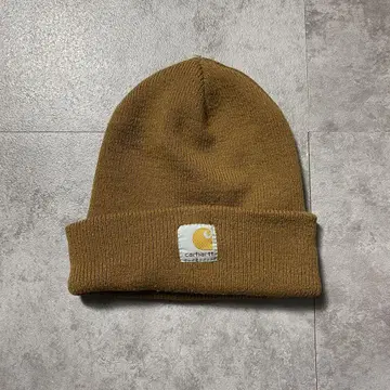 carhartt 칼하트 브라운 라벨 로고 니트캡 비니