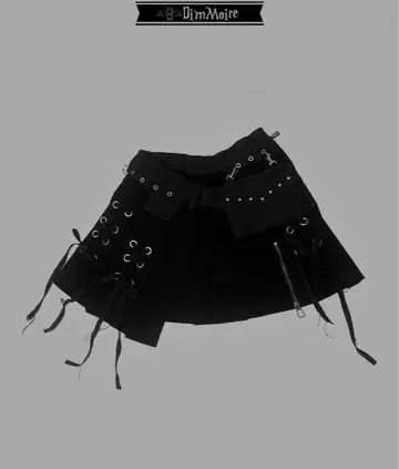 [ DIMmoire ] 데님 랩 미니 스커트