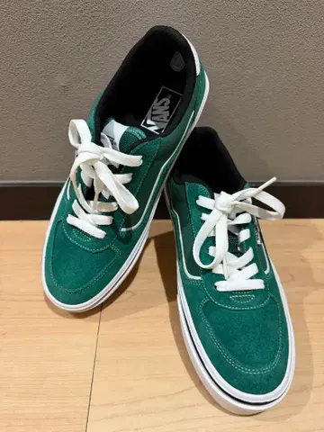 가격 인하!! Vans 그린 스웨이드 스니커즈