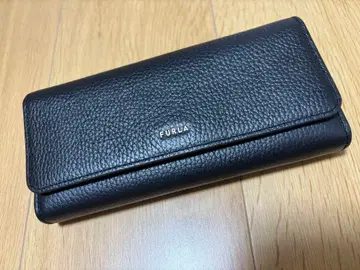 FURLA 블랙 가죽 장지갑
