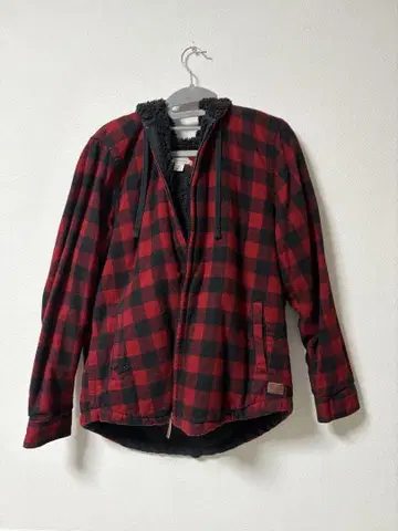 L.L.Bean 릴랙스핏 자켓 M 레드 블랙체크