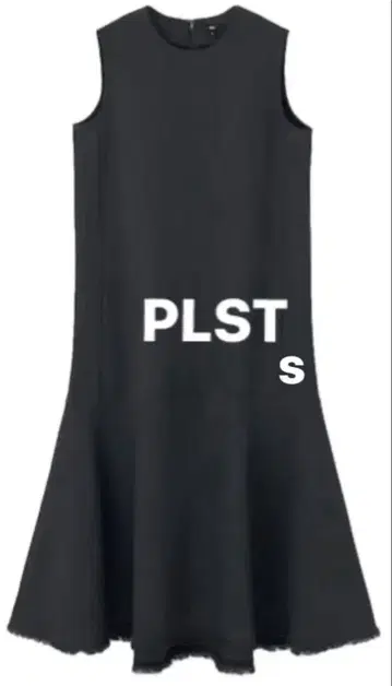 PLST 트위드 슬리브리스 원피스