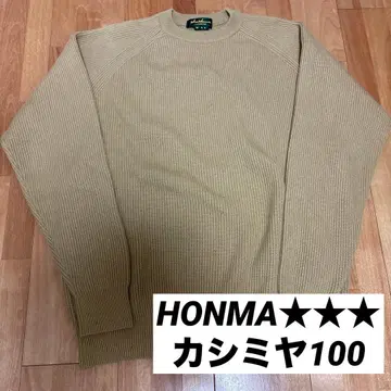 혼마골프 Hiro Honma 3D 니트 스웨터 뜨개질 캐시미어 100