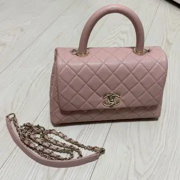 핑크 숄더백 모노그램
