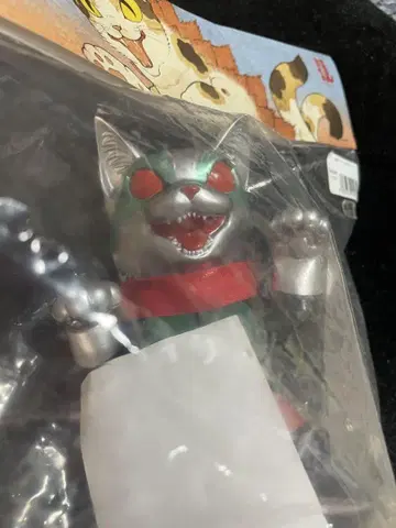 고양이 괴수 네고라 소프트 비닐 피규어 미개봉 가면라이더 신 1호 버전