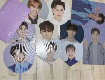 seventeen 버논 민하오 부채 세트
