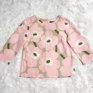 marimekko 우니코 올 패턴 플라워 프린트 긴팔 상의 34 사이즈