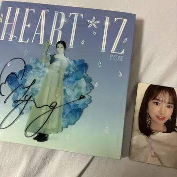 장원영 친필 사인 IZ*ONE HEART*IZ CD 앨범