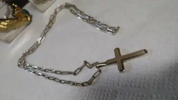 크로스 목걸이 실버