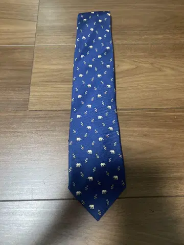 CORTIGIANI 네이비 꽃무늬 넥타이
