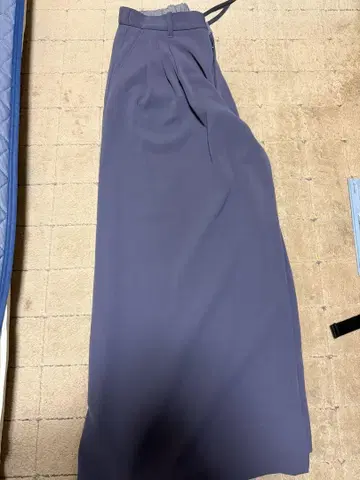 연보라 와이드 팬츠 플리츠