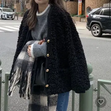 V넥 보아 자켓