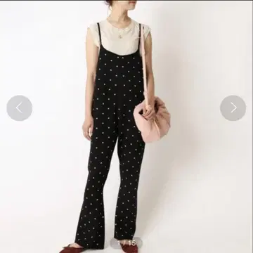 UbySpick&Span 도트 자카드 니트 올인원