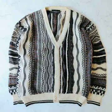 arnaldo bassini 3D 니트 입체편직 올 패턴 L 가디건