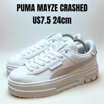 새상품급 PUMA MAYZE 푸마 메이즈 크러쉬드 24cm 화이트