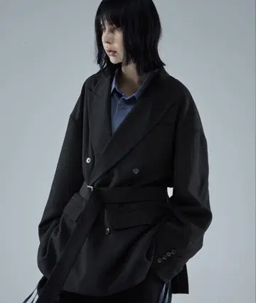 [ VELNUS ] 2way 모드 디자인 오버 더블 테일러드 자켓