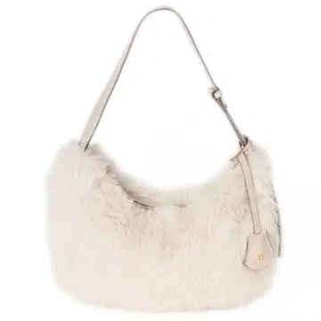 Faux Fur Shoulder Bag ecru