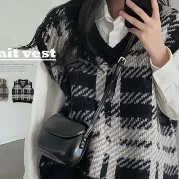 한국 스타일 nit vest 니트 베스트