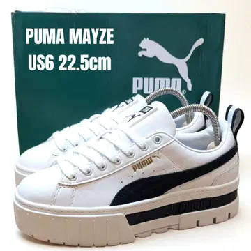 PUMA MAYZE 푸마 메이즈 22.5cm 화이트 통굽 스니커즈