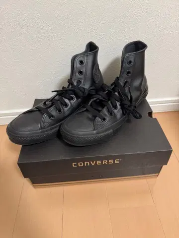 [ 미사용 새상품 ] 25.5cm CONVERSE 올 가죽 하이컷