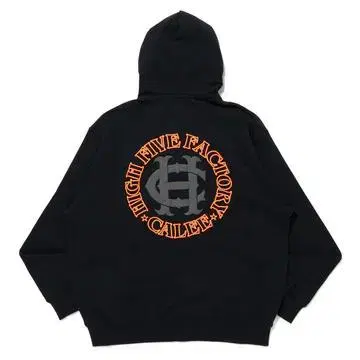 CALEE x HFF 로고 집 후디 블랙 L