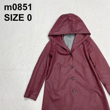 m0851 PU 가죽 코튼 후디드 코트 캐나다제 가죽 느낌 (20)