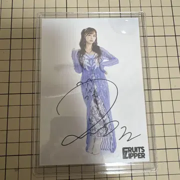 FRUITS ZIPPER 나카가와 루나 친필 사인 브로마이드
