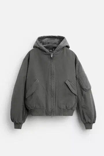 ZARA 오버 사이즈 핏 자켓 그레이 S