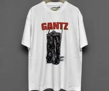 GANTZ 그래픽 T셔츠 화이트 M