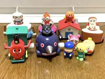 호빵맨 기차 자동차 움직이는 SL맨 모그린 캡슐 토이