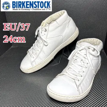 새상품급 버켄스탁 스니커즈 레빈 미드 화이트 24cm