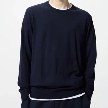 유니클로 메리노 크루넥 스웨터 3개 세트 L