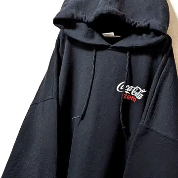 저지스 코카콜라 제로 로고 후드 맨투맨 블랙 3XL 구제 의류