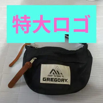 GREGORY 특대형 로고 미니 숄더백 블랙 [새상품급] 그레고리
