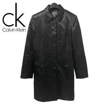 이탈리아제 Calvin Klein 체스터 코트 블랙 M 상당 C011