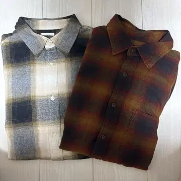 UNIQLO 플란넬 셔츠 2벌
