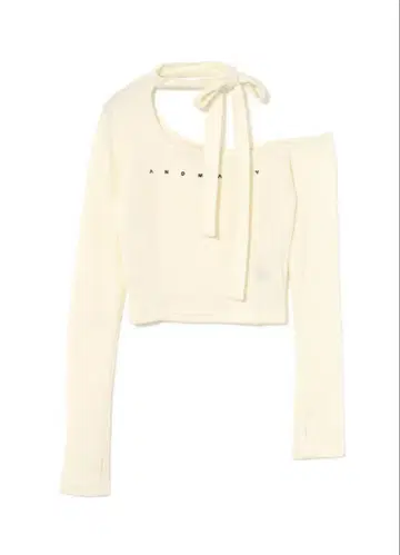 and mary Nana ribbon oneshoulder tops